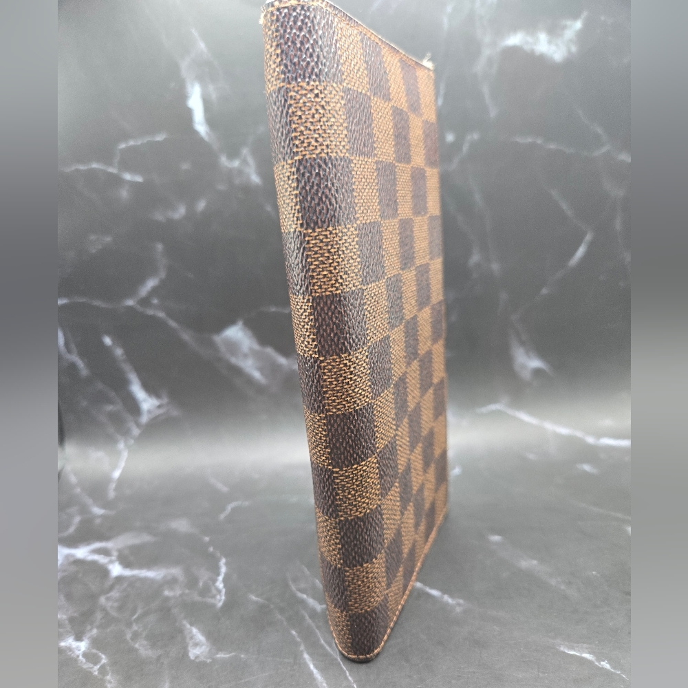 EUC Louis Vuitton Damier Ebene Coated Canvas Leather Sarah Long Wallet - Picture 9 of 14